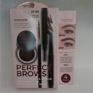 Nicole Miller Medium Brown Brow Kit
